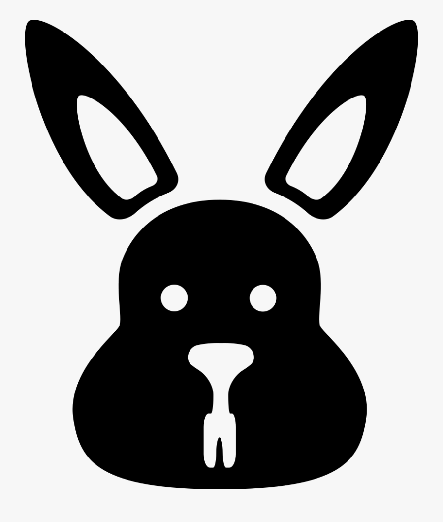 Clip Art Head Svg Png Icon - Cabeca De Coelho Preto Em Png, Transparent Clipart