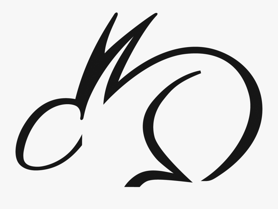 Bunny Clip Art Black And White, Transparent Clipart