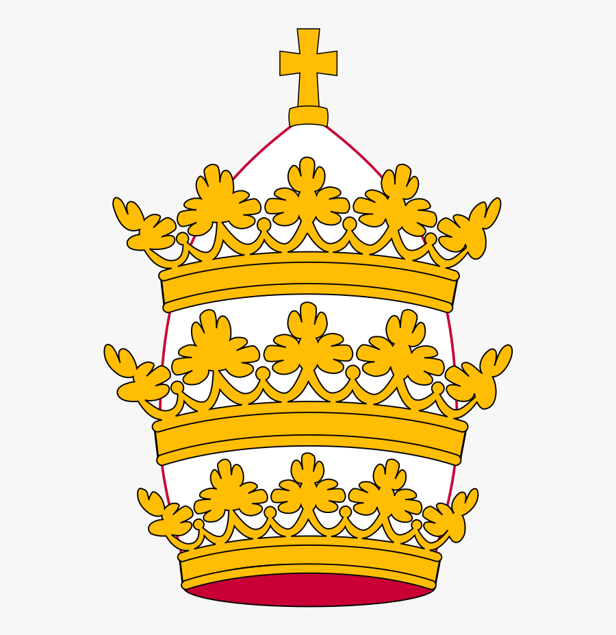 Clip Art Pope Tiara - Papal Tiara Clipart, Transparent Clipart