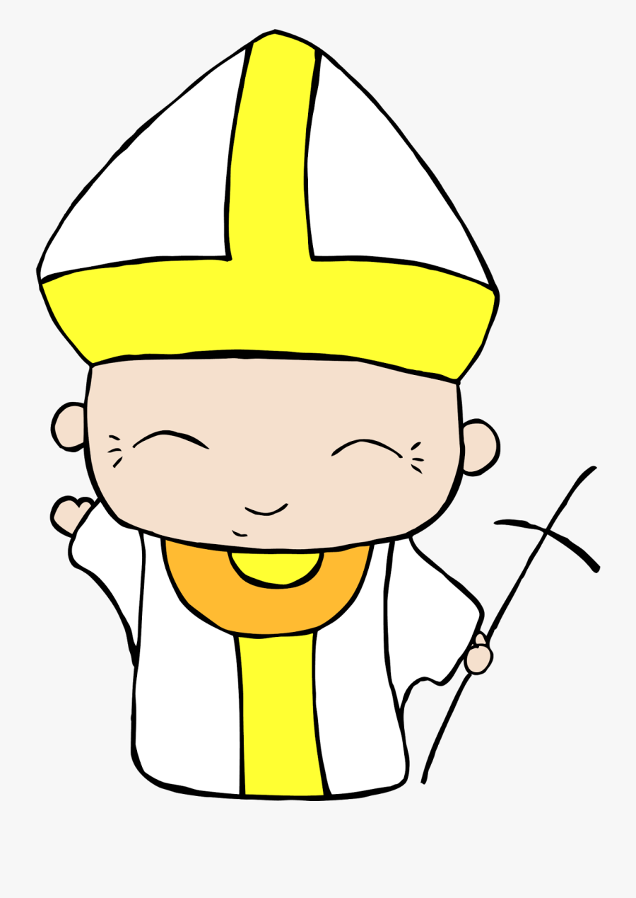 Saint John Paul Cartoon, Transparent Clipart