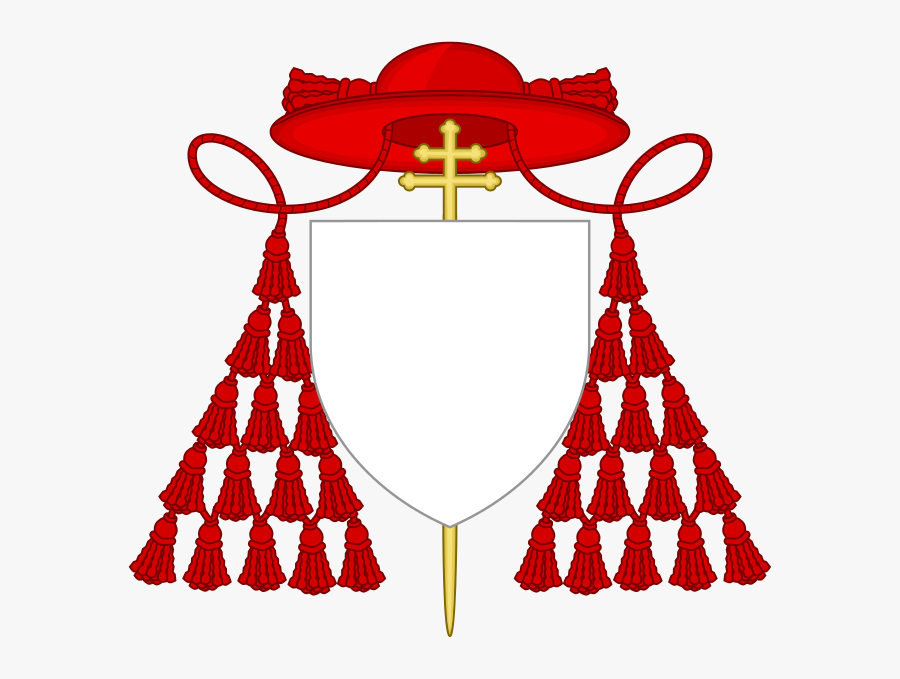 646px-external Ornaments Of A Cardinal Archbishop - Coat Of Arms Cardinal, Transparent Clipart