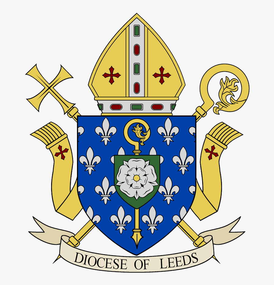 Diocese Of Leeds Coat Of Arms April 2017 With Alpha - Diocese Of Leeds Logo, Transparent Clipart