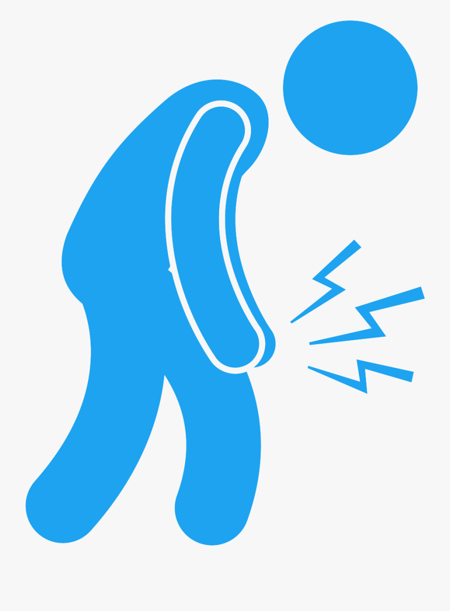 Knee Pain Png Black And White, Transparent Clipart