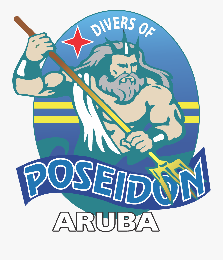 Divers Of Poseidon Aruba - Poster, Transparent Clipart