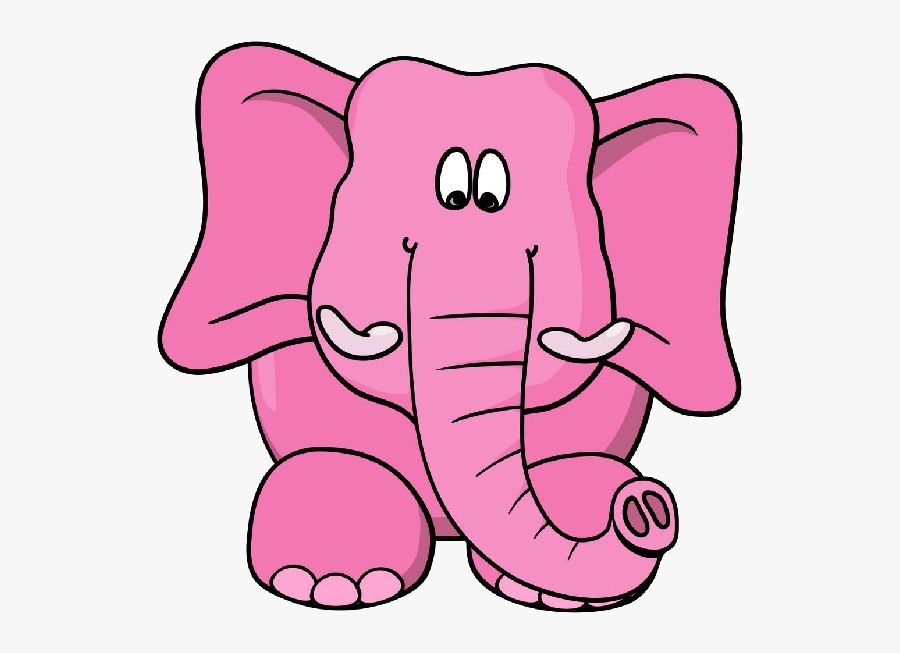 Pink Elephant, Transparent Clipart