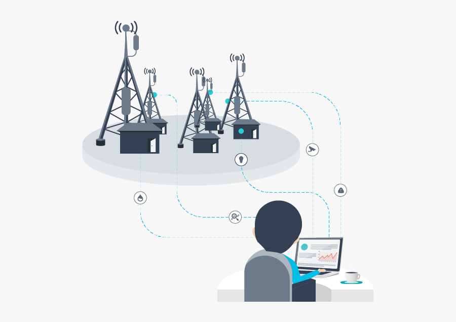 Remote Tower Monitoring System, Transparent Clipart
