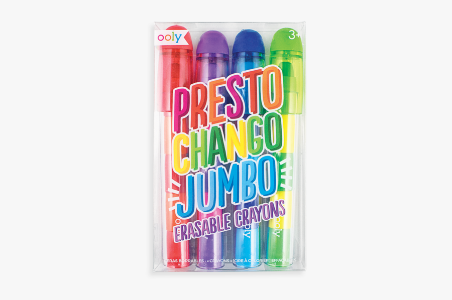 Presto Chango Jumbo Erasable Crayons, Transparent Clipart