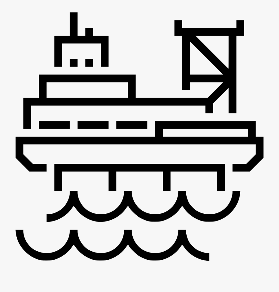 Offshore Oil Platform - Oil Platform, Transparent Clipart