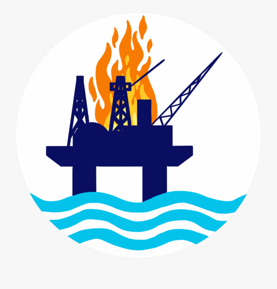 Oil Rig Button, Transparent Clipart