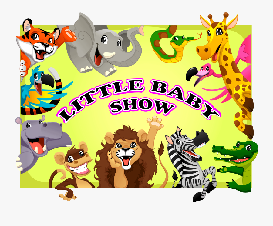 Clip Art Collection Of Free Card - Happy Birthday Zoo Animals, Transparent Clipart