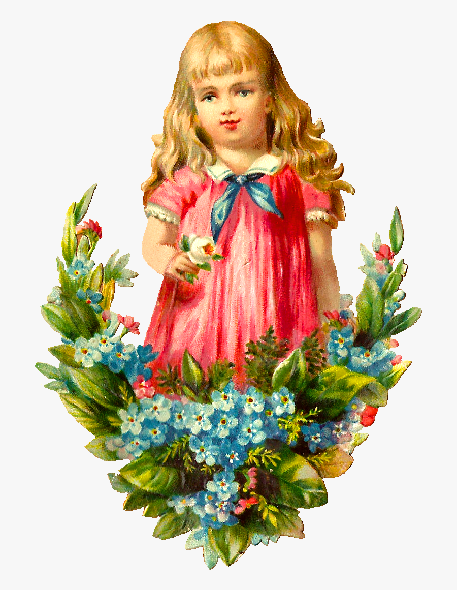 Blue Flowers Clip Art, Transparent Clipart