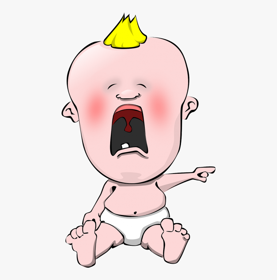 Baby Crying Mad - Whining Clipart, Transparent Clipart