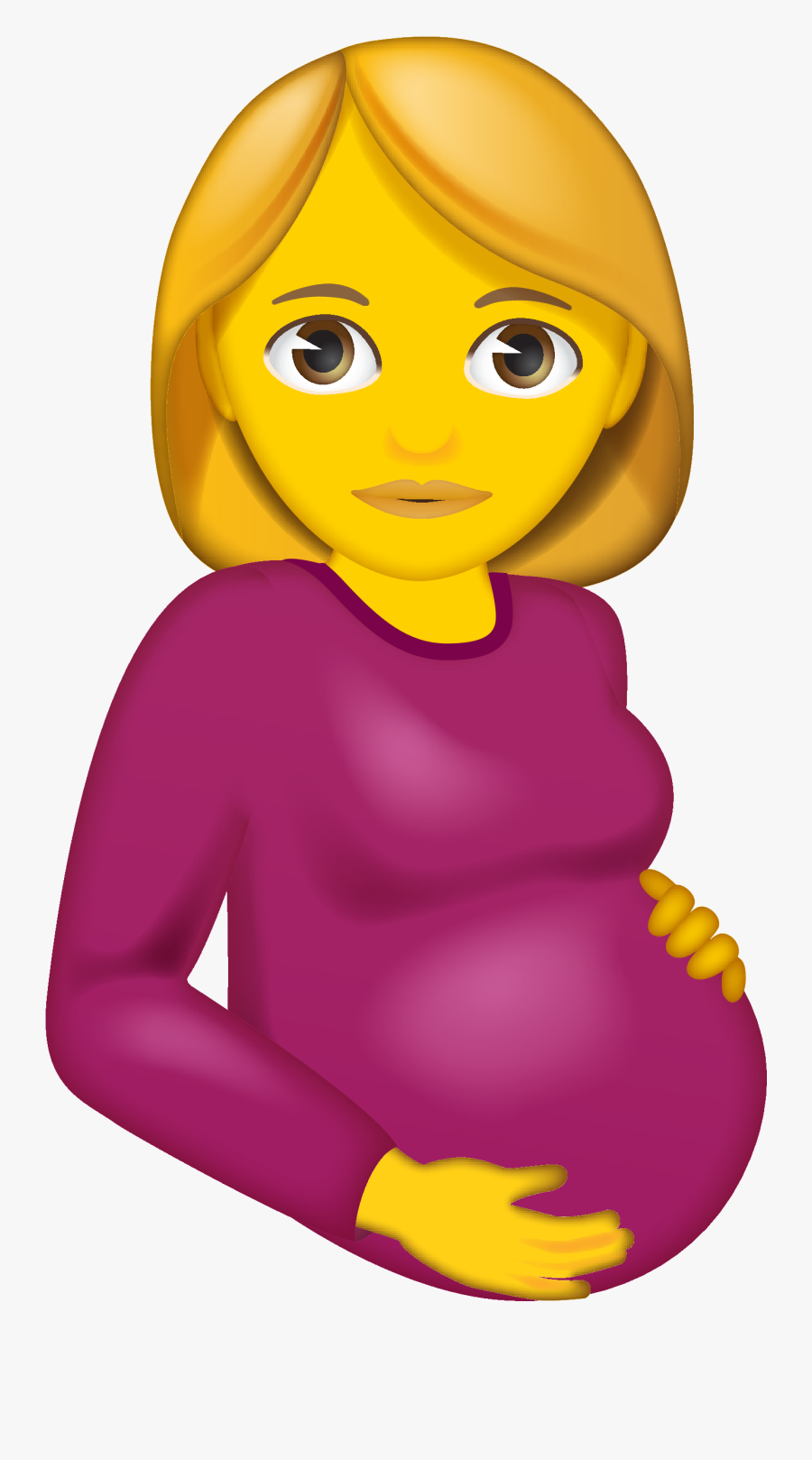 Pregnant Women Emoji Png, Transparent Clipart