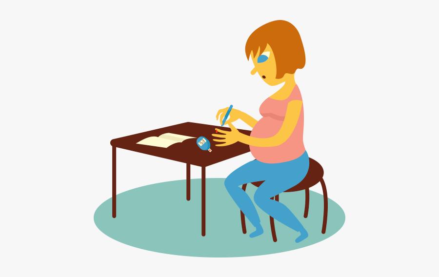 Pregnancy Clipart Preeclampsia - Sitting, Transparent Clipart