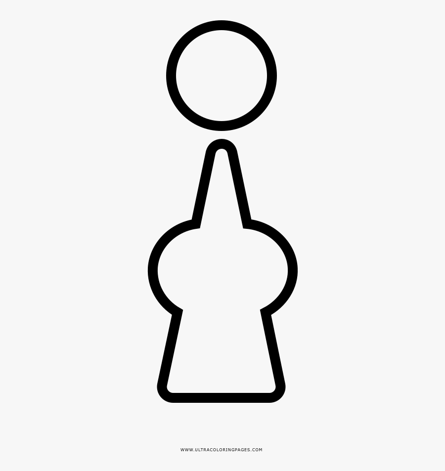 Pregnant Woman Coloring Page - Line Art, Transparent Clipart