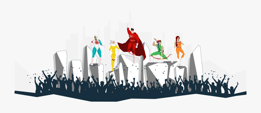 Super Heroes - Illustration, Transparent Clipart