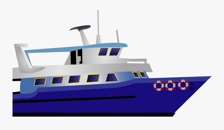 Touch A Boat - Cartoon Nyc Ferry Boat, Transparent Clipart