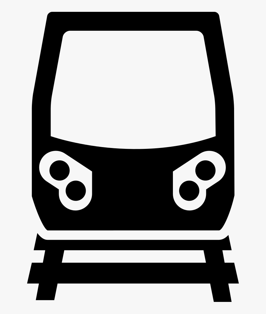 Front Train On Tracks - Train Png Front View, Transparent Clipart