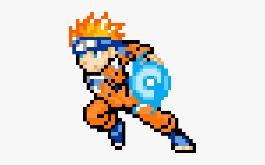 Easy Pixel Art Grid Naruto - bmp-floppy