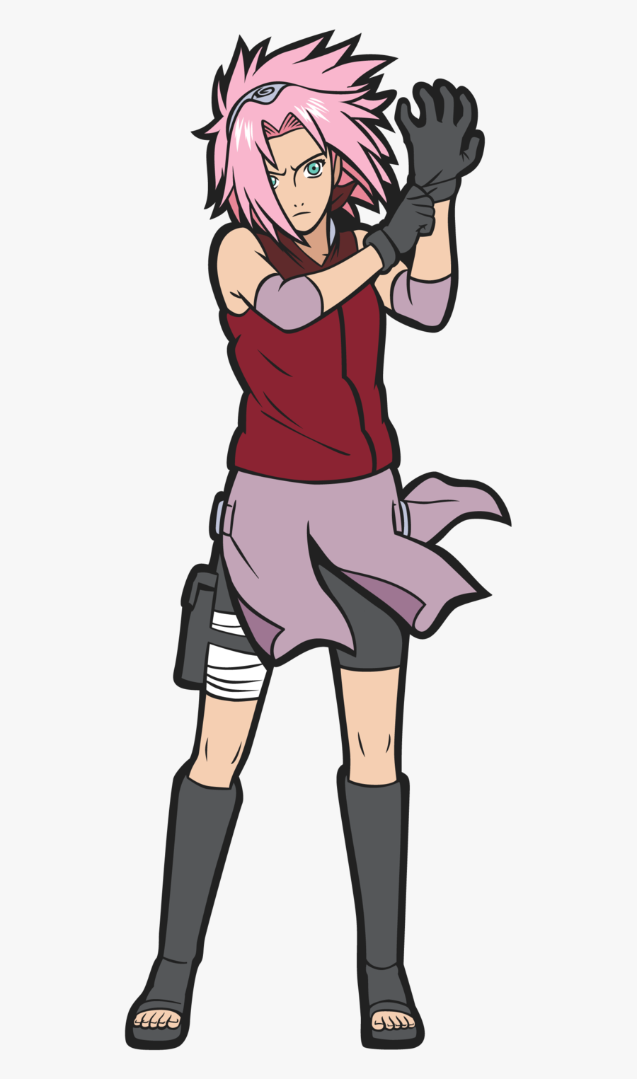 Naruto Shippuden Sakura Enamel Pin"
 Data Src="//cdn - Sakura Figpin, Transparent Clipart