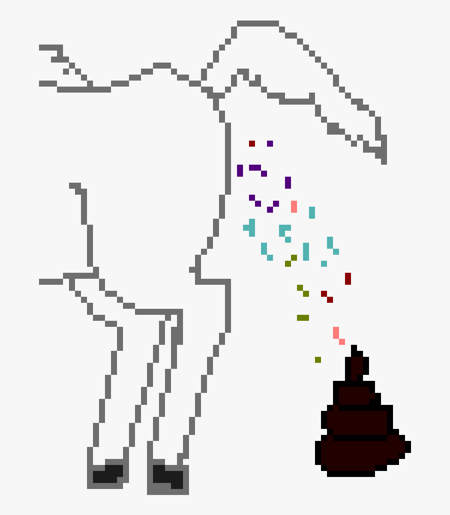 Unicorn Poops , Transparent Cartoons - Pixel Art Pokemon Ash, Transparent Clipart