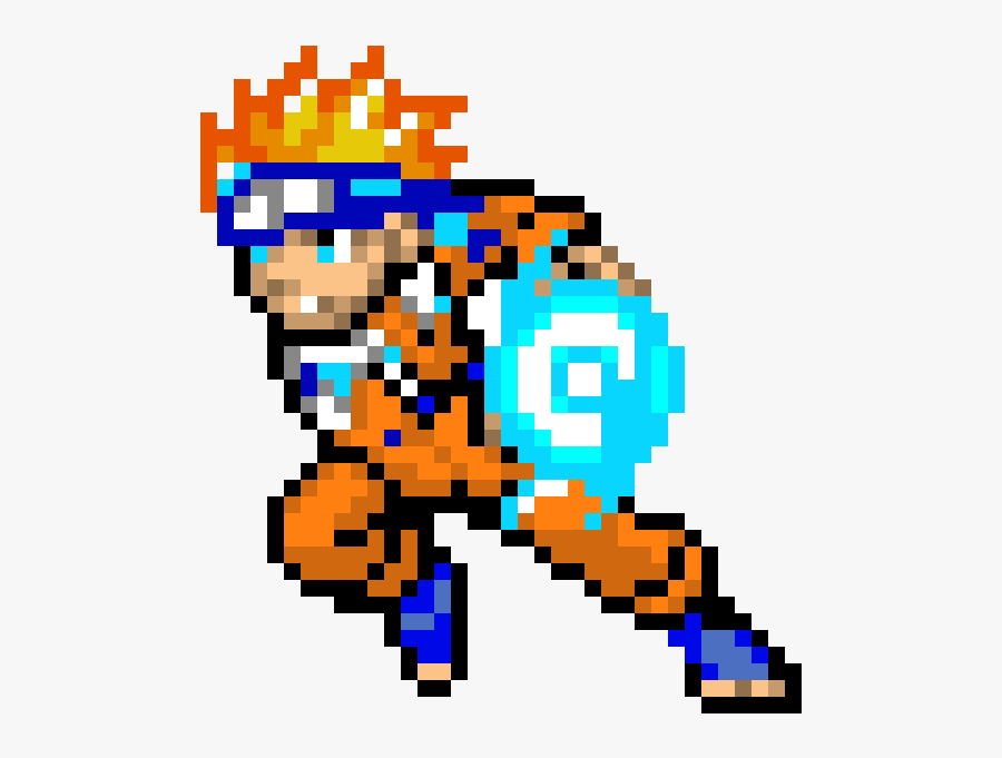 Pixel Art Naruto Grid, Transparent Clipart