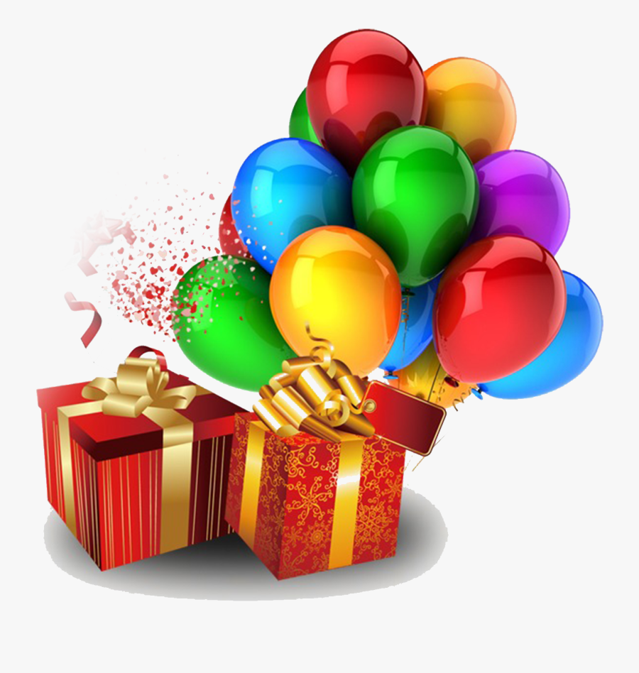 Balloon Birthday Party Clip - Happy Birthday Liz, Transparent Clipart