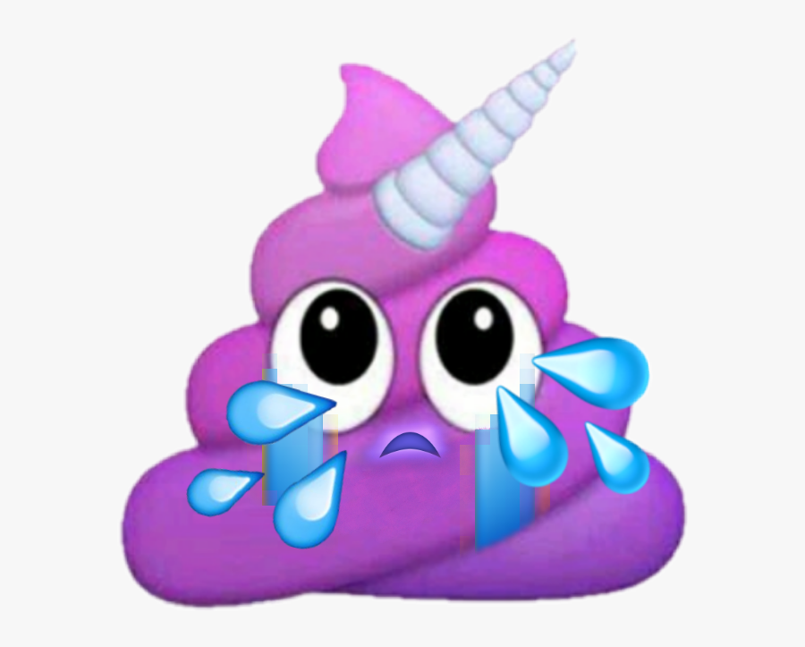 Unicornpoop Sticker - Purple Poop Emoji, Transparent Clipart