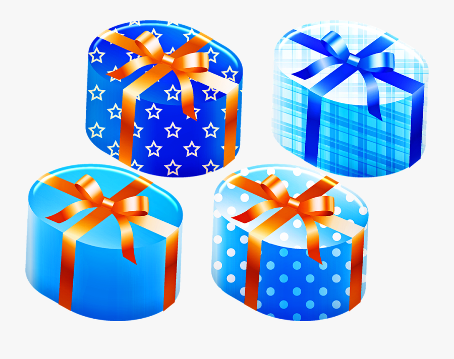 Gifts, Presents, Isometric, Birthday, Christmas - Box, Transparent Clipart