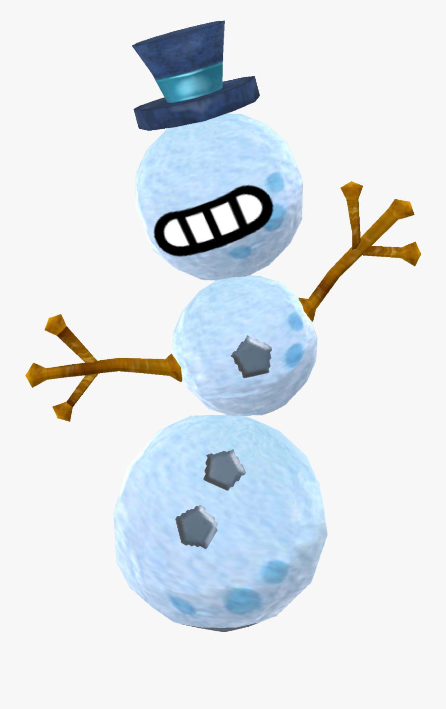 The Land Where Miis Gather - Mii Snowman, Transparent Clipart