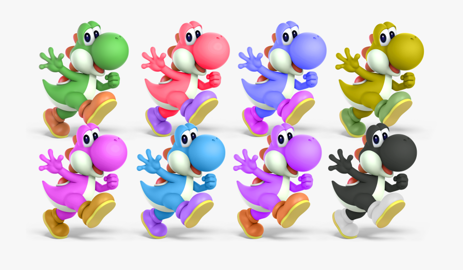 Yoshi Skins Smash Ultimate, Transparent Clipart