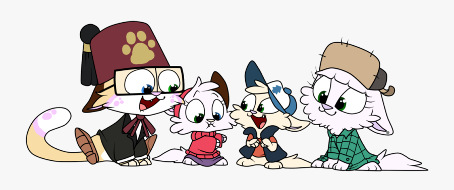 Halloween Costumes- Gravity Falls By Doddlefur - Gravity Falls As Cats, Transparent Clipart