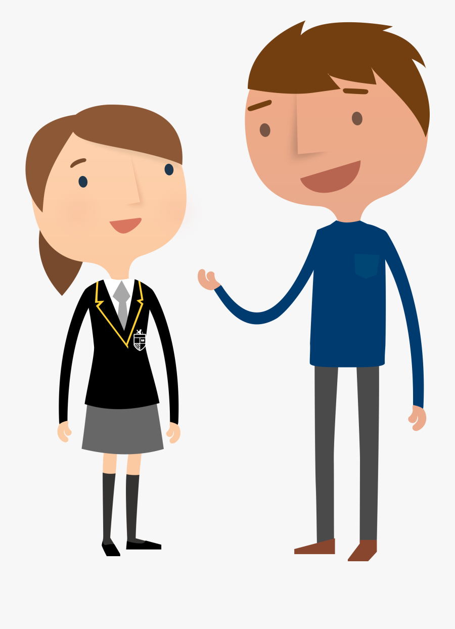 Mentor And Student Cartoon, Transparent Clipart