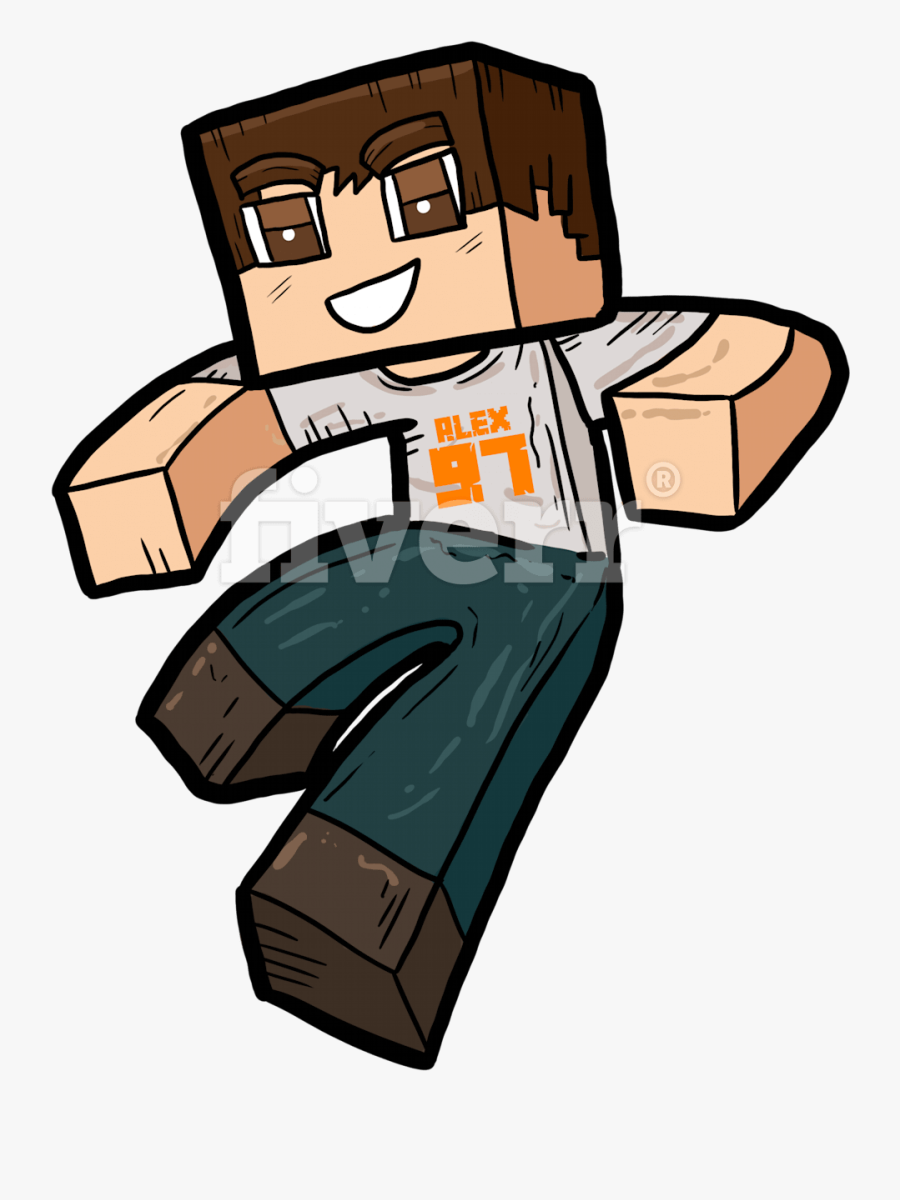 Transparent Minecraft Clip Art - Minecraft Carcter Png, Transparent Clipart