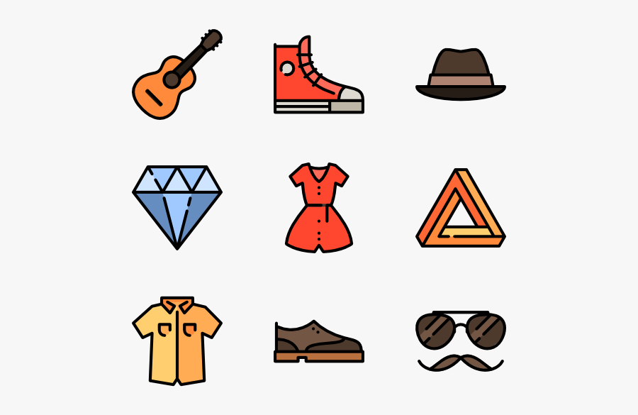 Hipster Style, Transparent Clipart