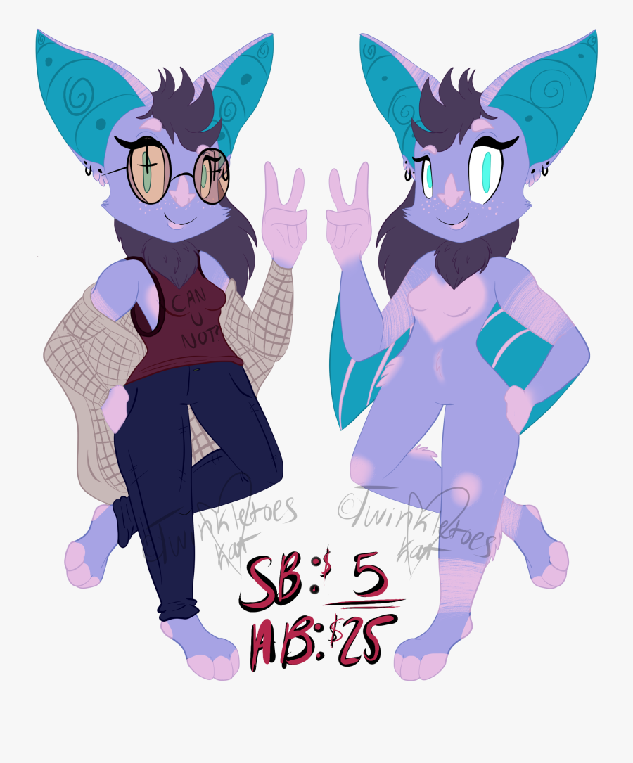 Hipster Bat Adopt Closed ] - Cartoon, Transparent Clipart