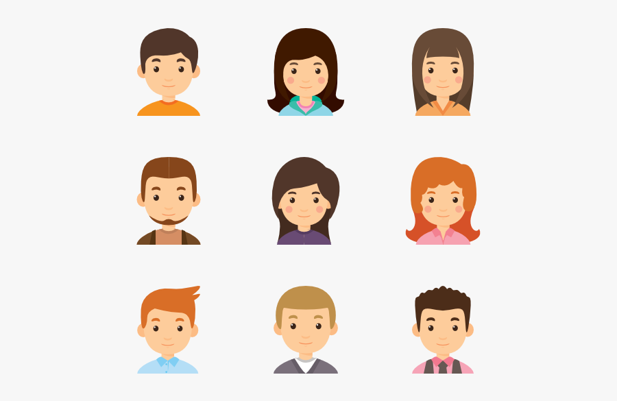 Young Avatar Collection - Filter Icons On Website, Transparent Clipart