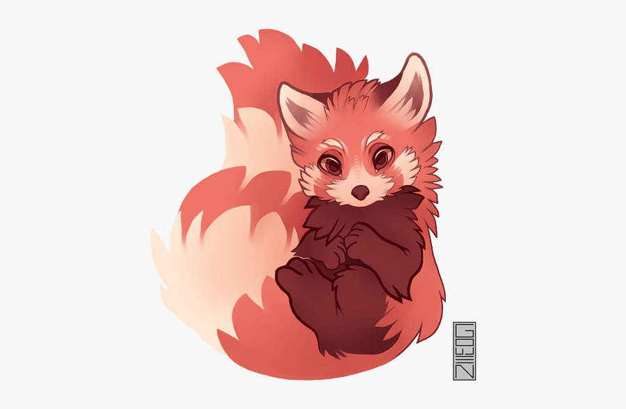 Red Panda Furry Art, Transparent Clipart