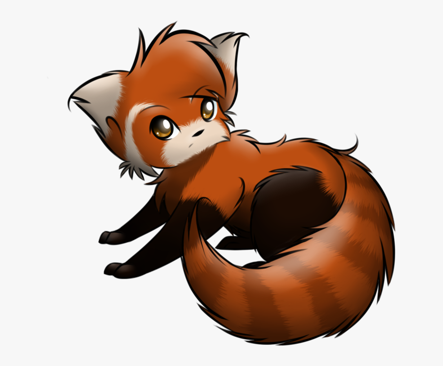 Red Panda How To Draw A Chibi Panda Free Download Clip - Baby Red Panda Drawings, Transparent Clipart