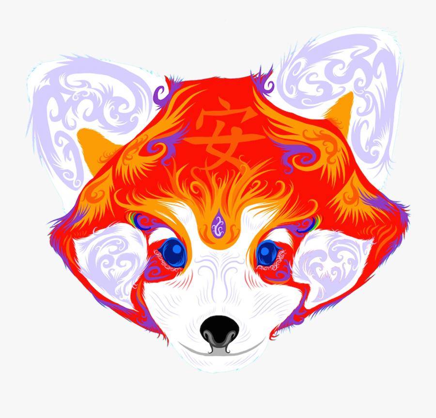 Red Panda Serenity Women"s V-neck - Illustration, Transparent Clipart