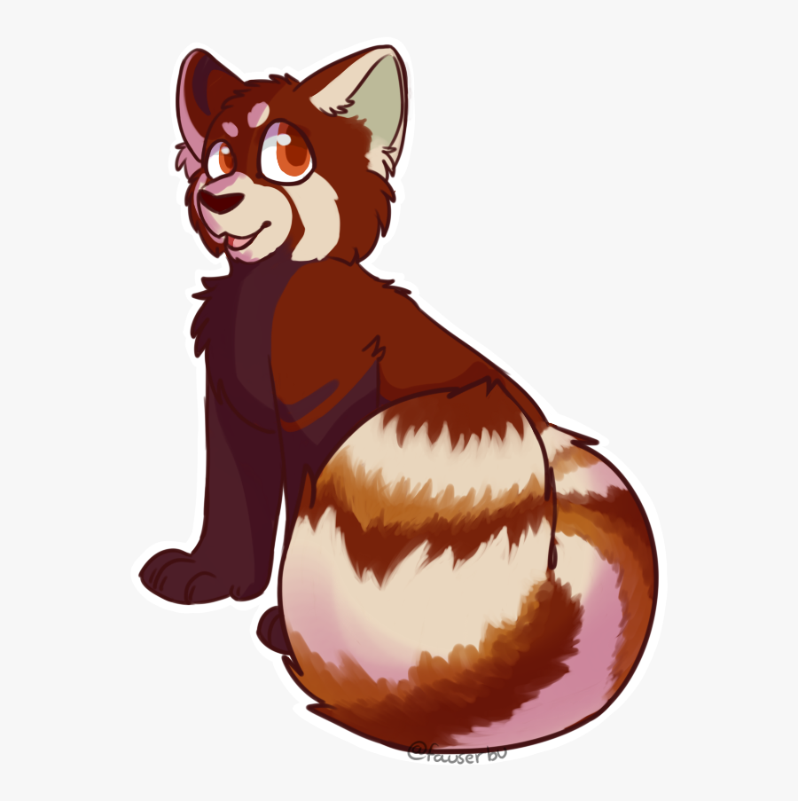 Red Panda - Cartoon, Transparent Clipart