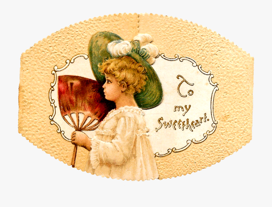 Vintage Valentine Clip Art, Transparent Clipart