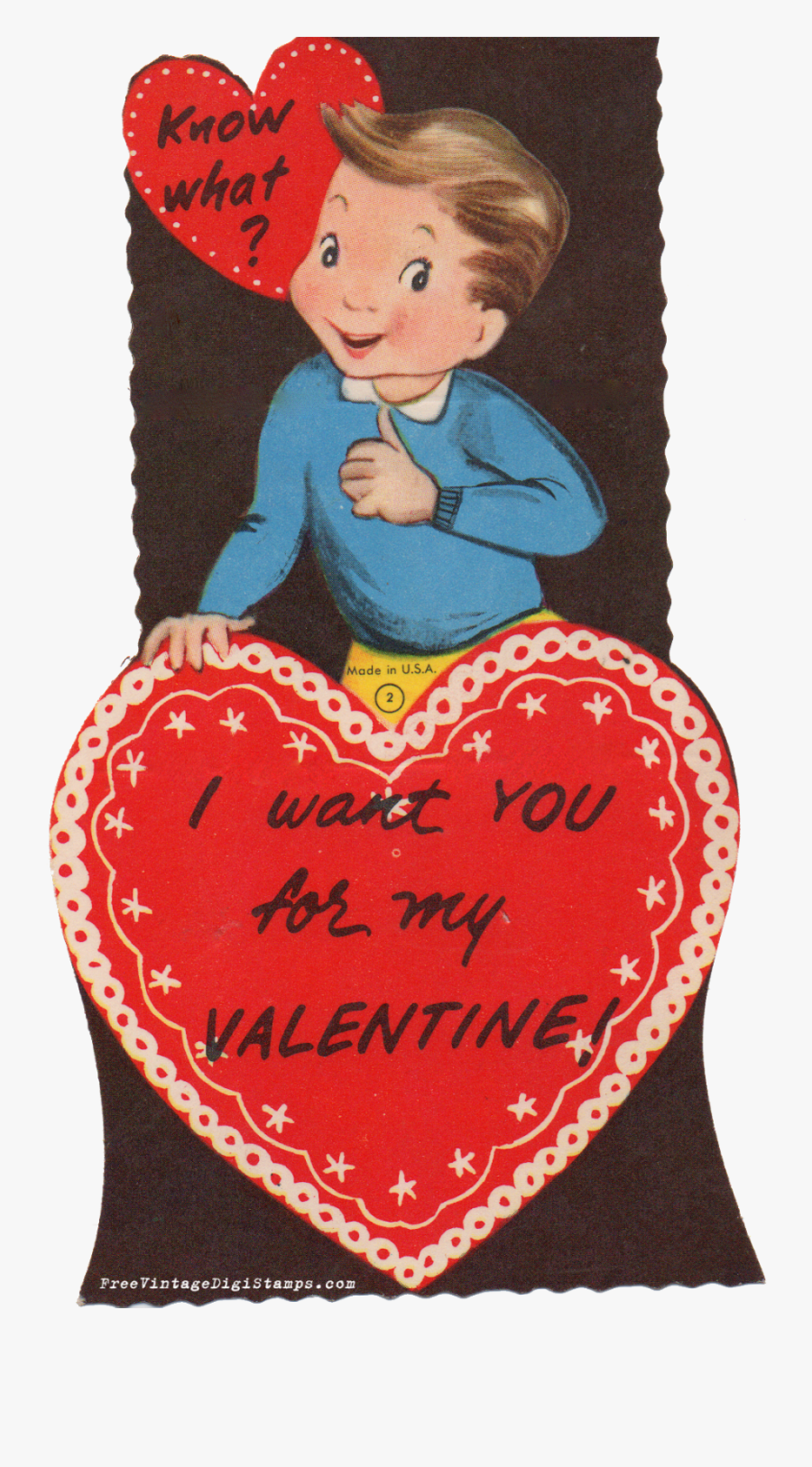 Free Vintage Printable Vintage Valentine Cards Right-click - Vintage Valentines Day, Transparent Clipart