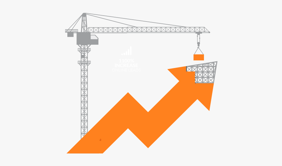 Online Marketing For Sterling Lumber - Tower Crane Infographic, Transparent Clipart