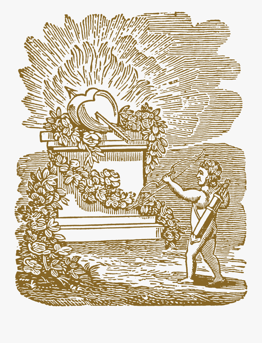 Vintage Valentine Clip Art, Transparent Clipart