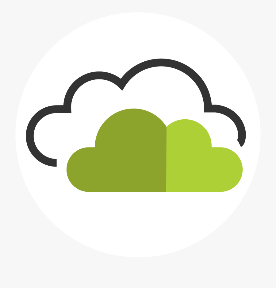 Cloud Services Icon By Erin Gibbs - Circle, Transparent Clipart