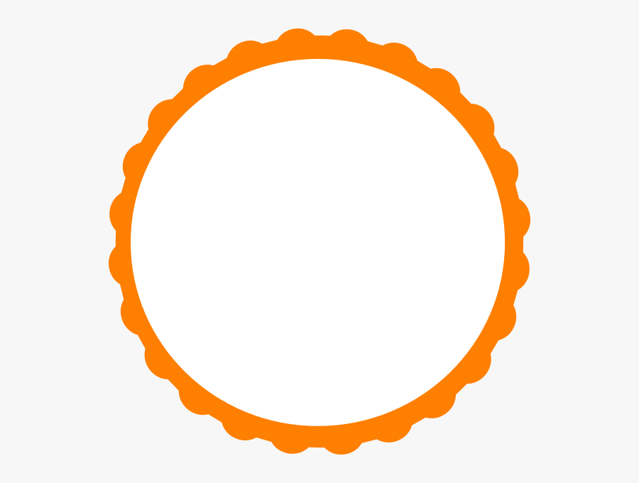 Transparent Circular Border Png - Orange Circle Frame Transparent, Transparent Clipart
