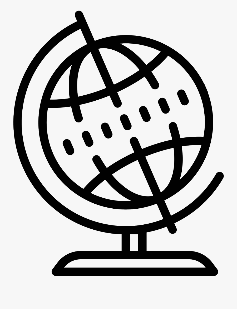 General Self-services - Globe Icon, Transparent Clipart