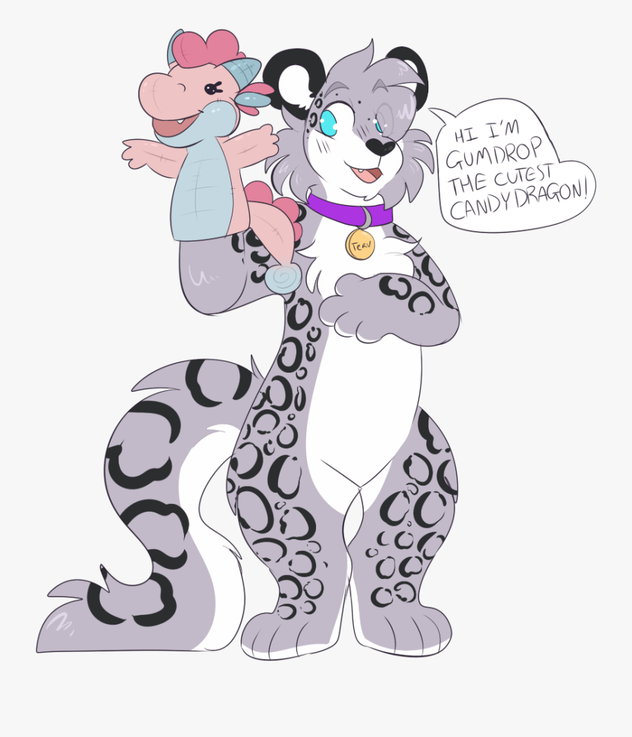 The Cutest Candy Dragon [art By Yiipyaps] - Cartoon, Transparent Clipart