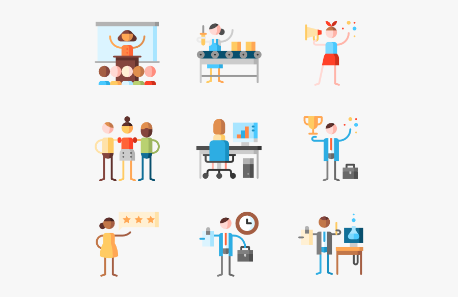 Professions And New Business, Transparent Clipart